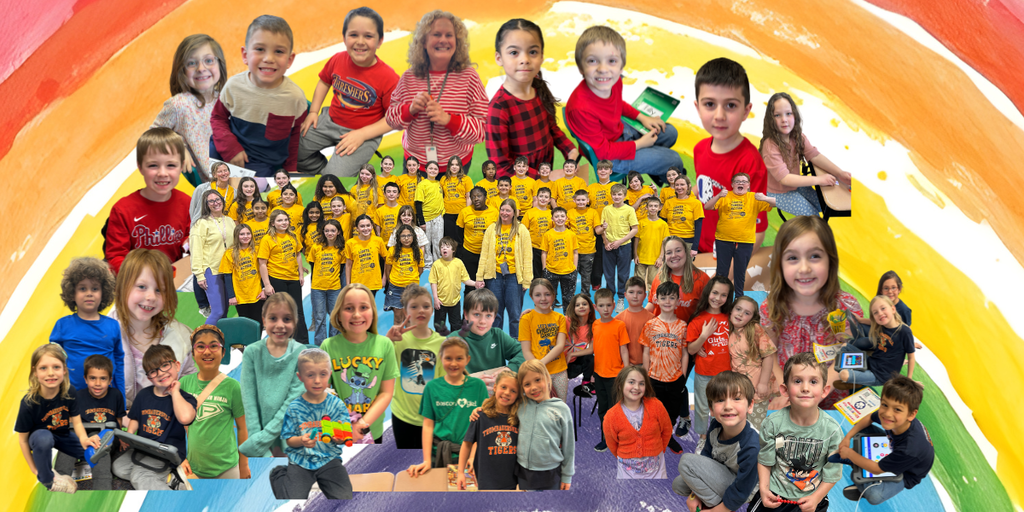 The Trumbauersville Elementary PCR Committee—short for Perseverance, Compassion, and Respect—is making a meaningful impact both in school and throughout the community. This inspiring, student-led group (made up of 3rd, 4th, and 5th grade representatives) works together to give back through community outreach projects, creating holiday greeting cards for senior citizens, and planning activities that spread kindness and positivity across the school. This past week, PCR students organized a Spirit Day, where each grade wore a specific color of the rainbow. An easy way to show school spirit and support inclusiveness.  Keep up the great work, Trumbauersville Tigers!