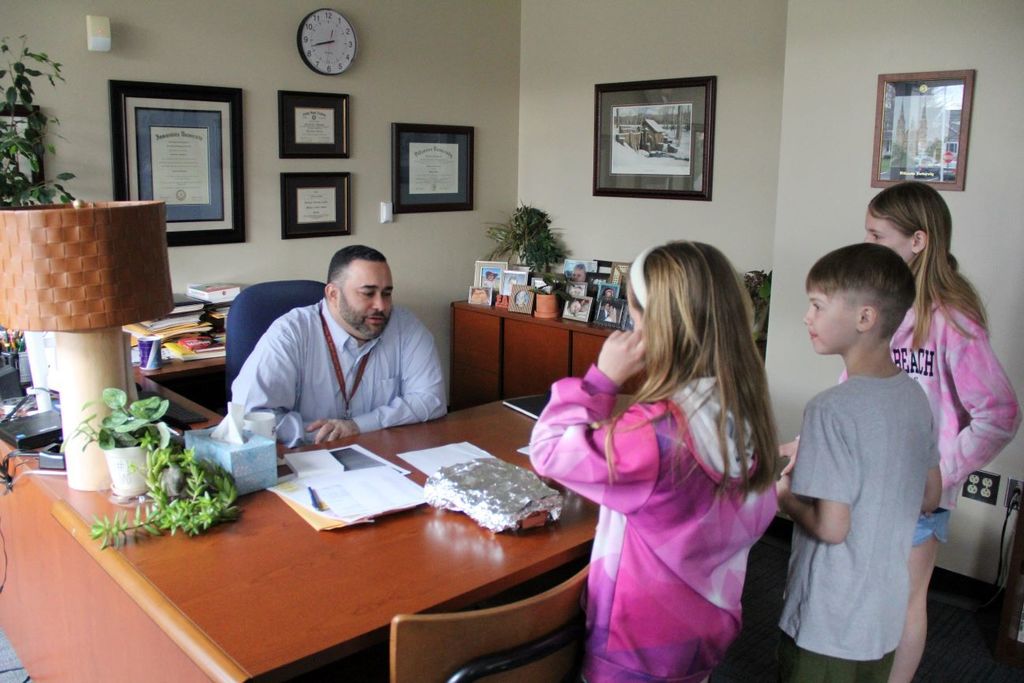 Student Council has brought Dr. Thompson a special treat.