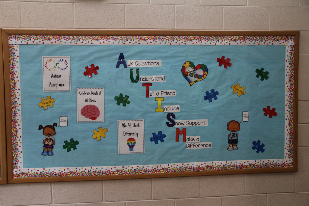 Autism Acceptance Week Celebration Board