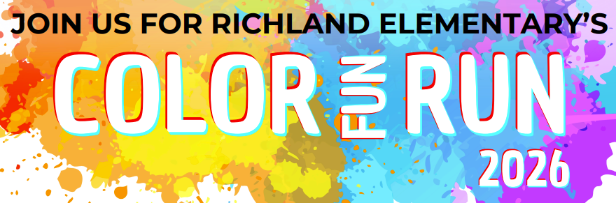 Join us April 10th for our 2026 Color Fun Run at 5pm at Richland!