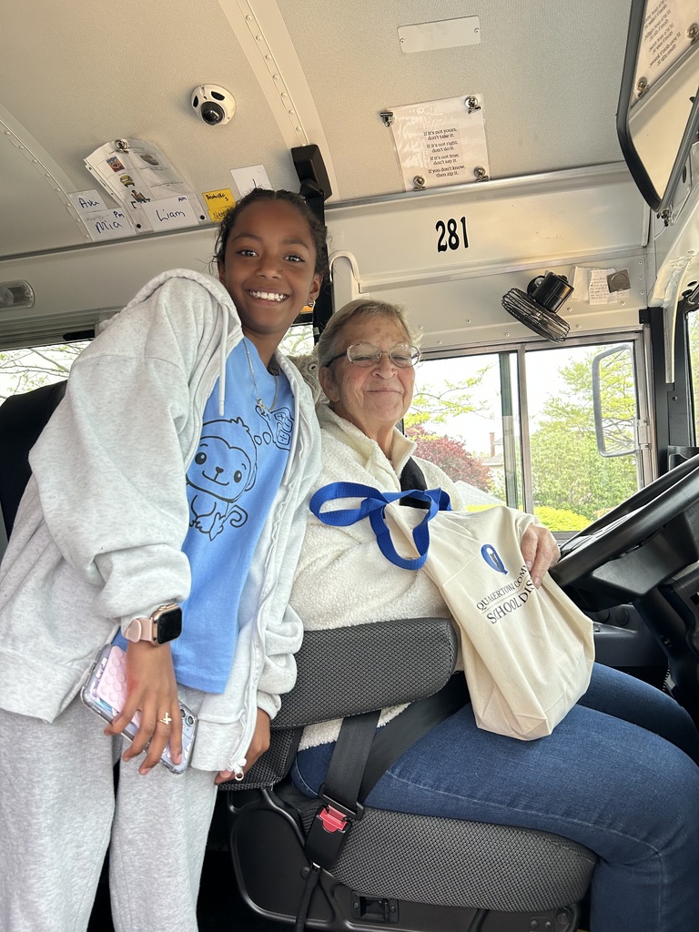 WE LOVE OUR QE BUS DRIVERS & AIDES!  On Tuesday, April 28th, members of the QE 5th Grade Leadership Squad surprised our amazing bus drivers and aides with a goodie bag to celebrate and thank them for all they do! Happy School Bus Driver Appreciation Day, and great job Leadership Squad! 🩵