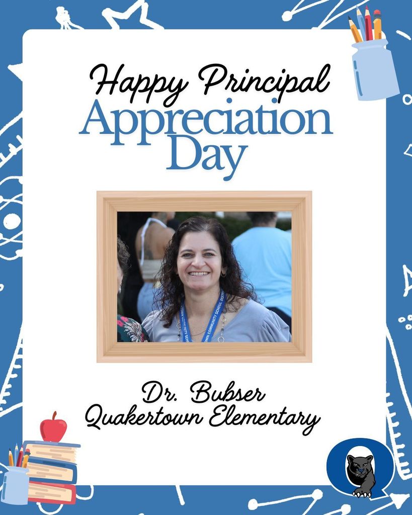 Thank you Dr. Bubser for all you do! Enjoy Principal Appreciation Day!