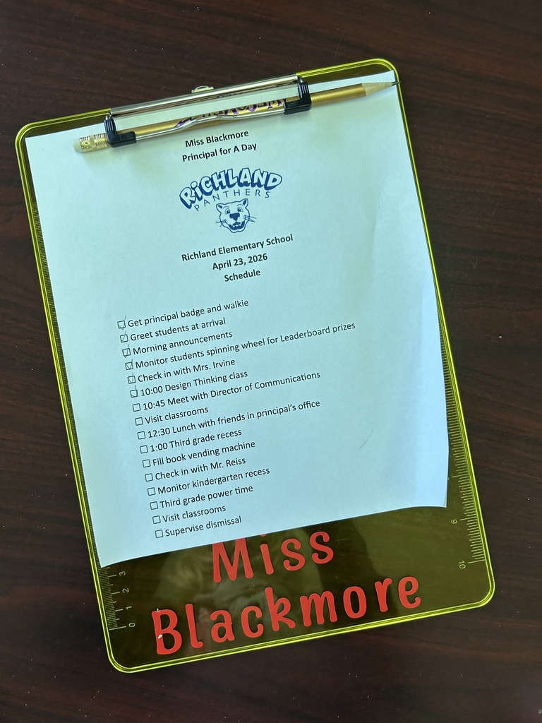 Emma's checklist for the day