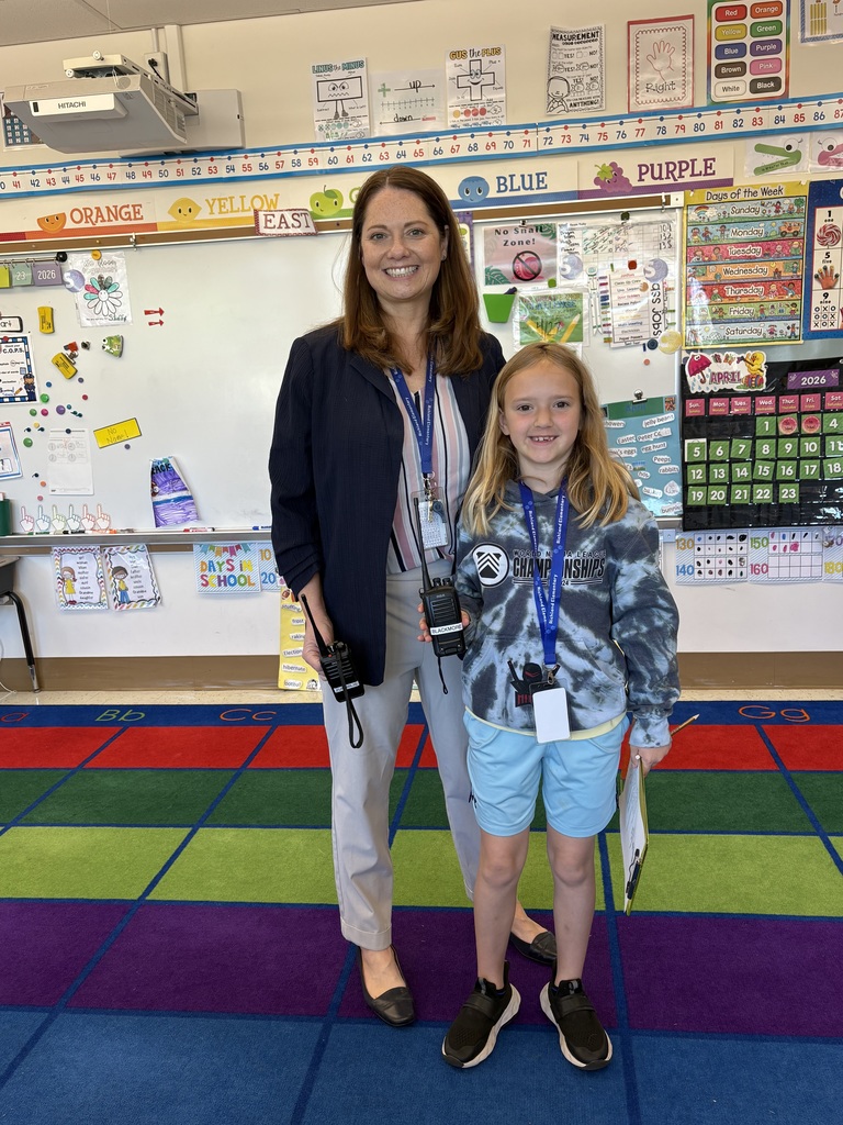 Emma making the rounds with her new assistant principal Dr. Zuerblis