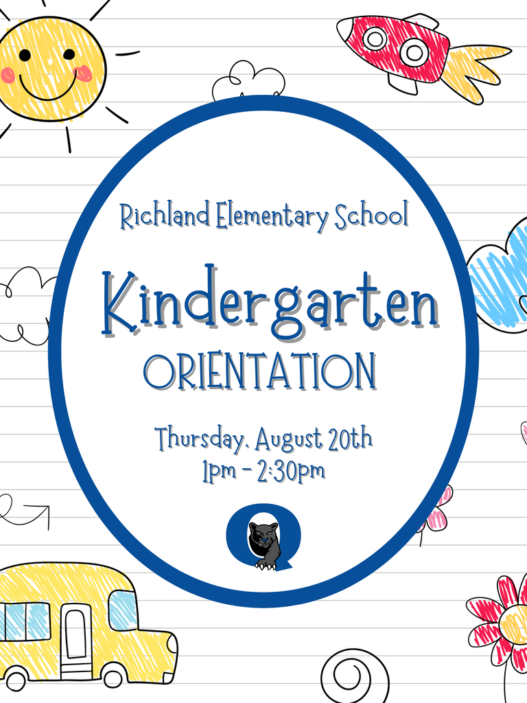 Join us Thursday, August 20, from 1pm to 2:30pm for Kindergarten Orientation! Our youngest Panthers will have the opportunity to: Meet our amazing teachers and staff, including Principal Dr. Zuerblis, get a sneak peek at their classrooms, and take a practice bus ride to help prepare for the first day of school and future field trips! We’re excited to welcome our newest students and families and help make the transition to kindergarten a fun and exciting one! 💙