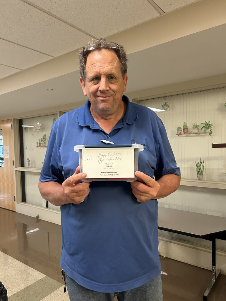 Happy Custodian Day to our amazing team, Joe, Allen and Pat! To show our appreciation we gave them each a travel bucket of candy and a gift card. Thank you for all you do to keep Quakertown Elementary and the Sixth Grade Center sparkling!