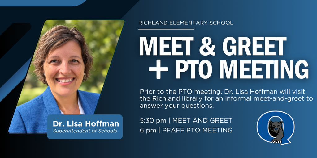 Meet and Greet and PTO Meeting with Dr. Lisa Hoffman
