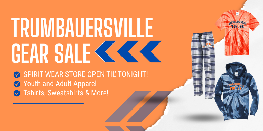 Don't miss out! Our Trumbauersville Gear Sale ends tonight at 11:59pm. Get the gear you need to stay warm this winter & support our amazing Trumbauersville Elementary School TPO!  Click here to start shopping: https://kampusklothes.chipply.com/Trumbauersvillefall26?action=viewall&apid=31176239&acid=2806358  And don't forget - our special Tiger Earrings are also on sale until 11pm tonight! Don't miss out: https://www.zeffy.com/en-US/ticketing/trumbauersville-tpo-earring-fundraiser-fall--2026