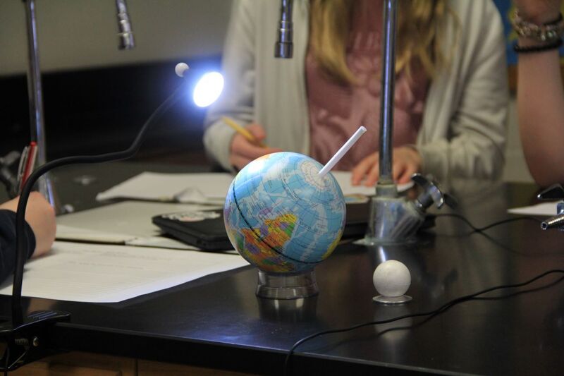 Flashlight on the globe