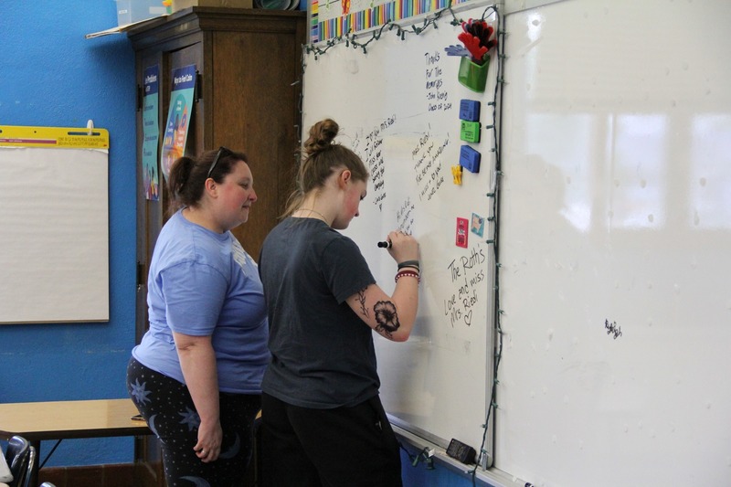 Former students and parents leave kind notes for teachers.