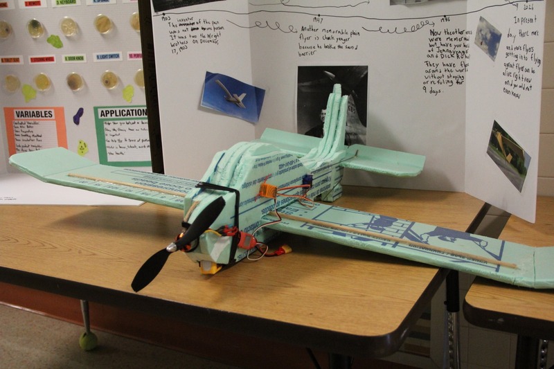 Student display on aviation