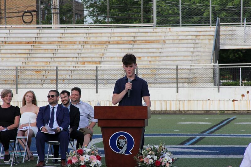Quakertown Community High School’s Cameron Beaudoin was selected as a student speaker for the occasion and shared stories about his time at UBCTS and the incredible teachers who guided him on his journey into construction technology.