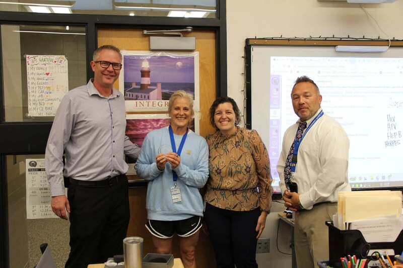 We were lucky to be able to surprise Mrs. Bratina and celebrate her with Dr. Hoffman, Dr. Magditch and Dr. van’t Hoenderdaal.