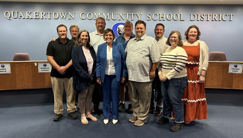 group photo of the board and dr. hoffman