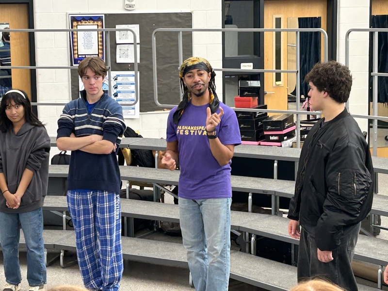 Instructor talks about the power of language to students.