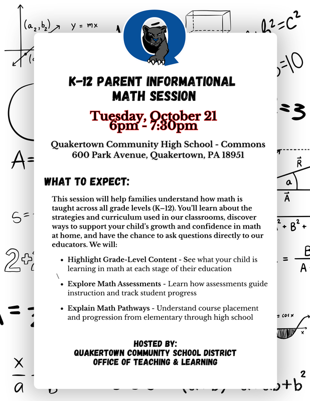 K-12 Parent Informational Math Session
