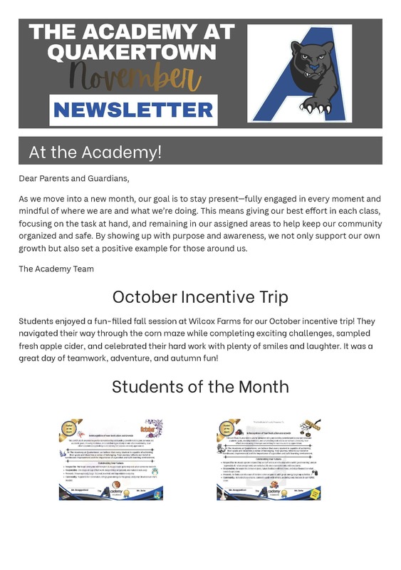 Academy Newsletter