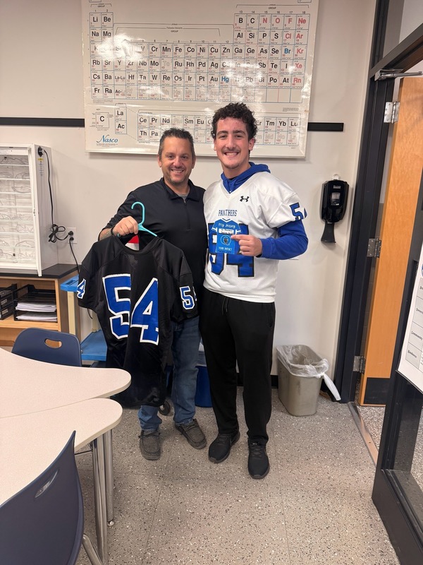Mr. Stoneback and Dominic Wright (Football)