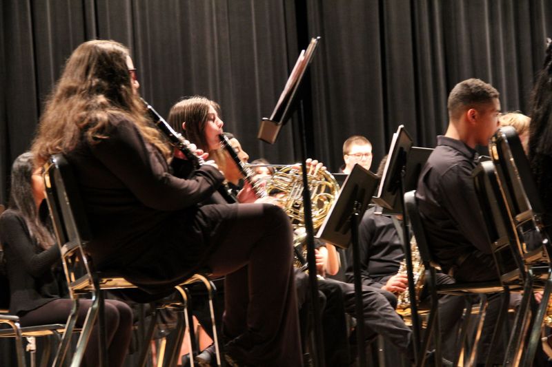 Strayer band students performing