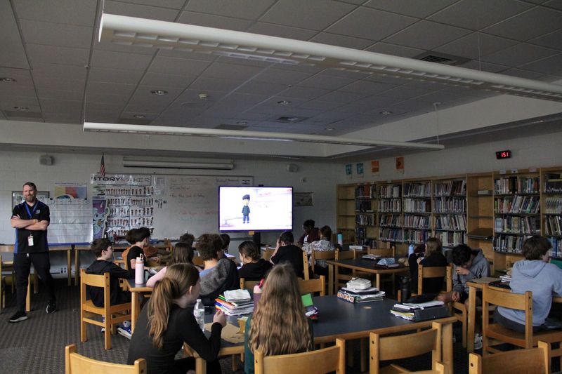 This week, students from our Strayer Storymaker class shared their completed projects with a “Film Festival” and kickoff of their new YouTube Channel. Students enjoyed popcorn and had a chance to view each other’s work. 