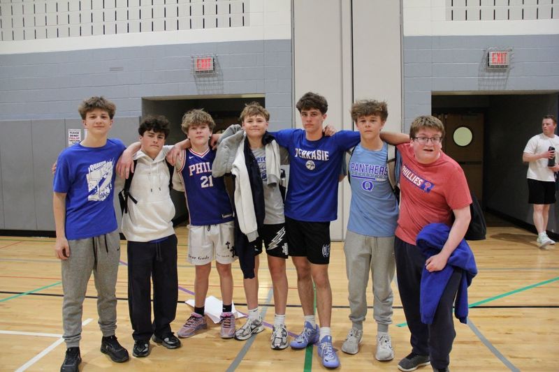 The student team poses for a photo