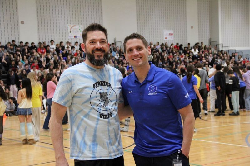 Assistant Principal Mr. Smith and Principal Dr. Crater pose for a photo