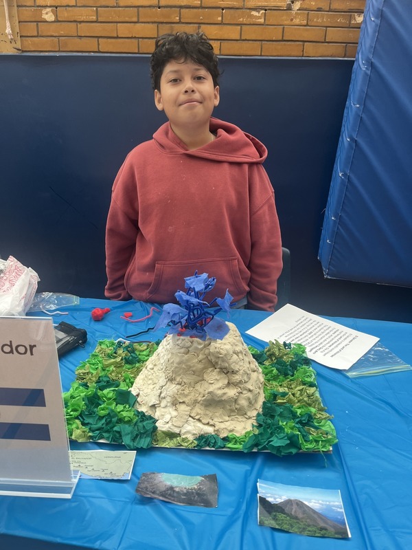 Students pose with their cultures day presentation