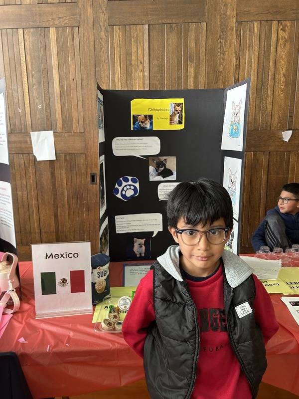 Students pose with their Cultures Day presentation