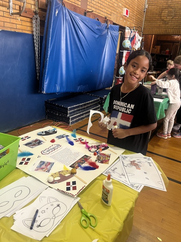 Students pose with their Cultures Day presentation
