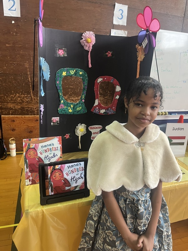 Students pose with their Cultures Day presentation