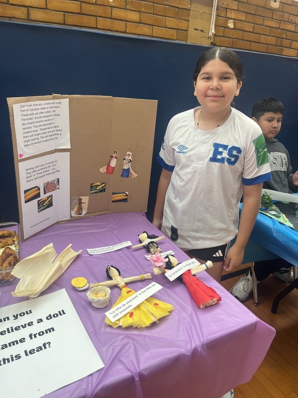 Students pose with their Cultures Day presentation