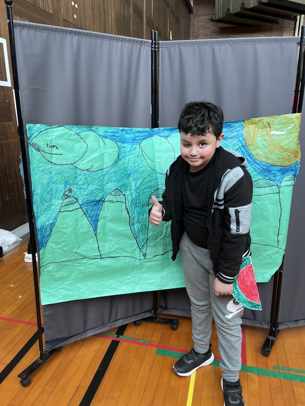 Students pose with their Cultures Day presentation