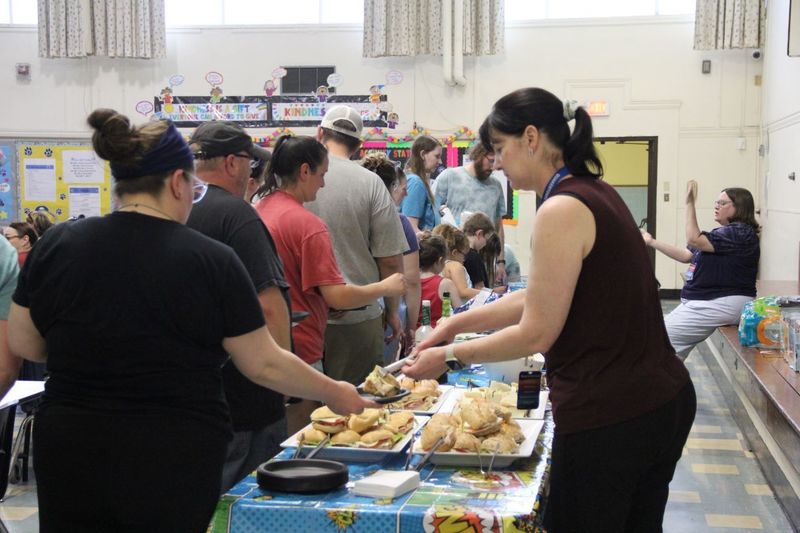 Serving families dinner