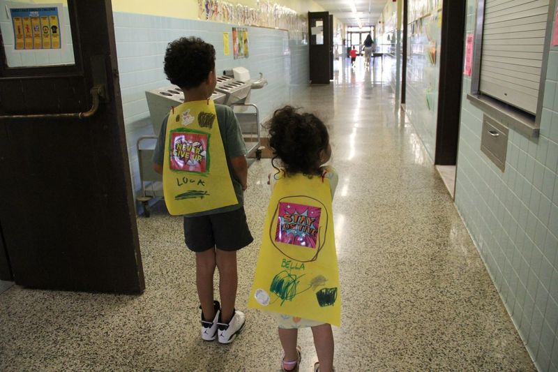 Student show their kindness capes