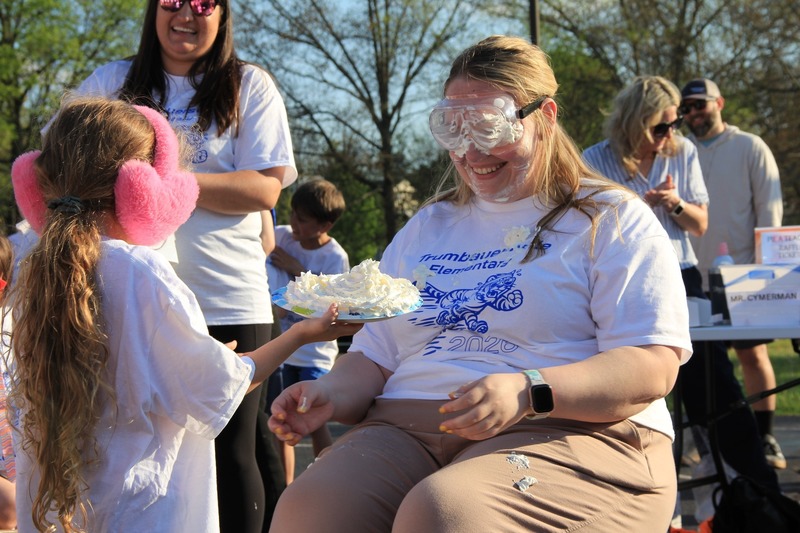 Ms. Stoddart gets pied