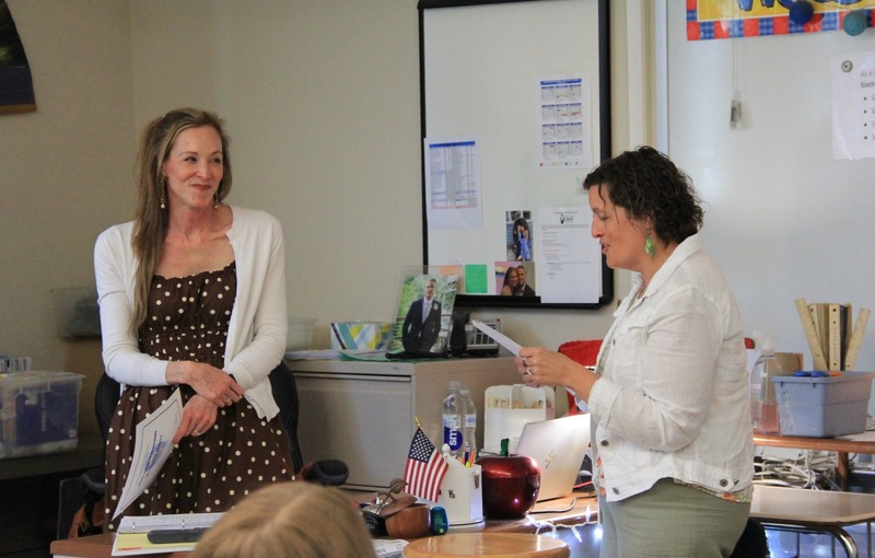 Dr. Hoffman reading some of Mrs. Hayes nominations