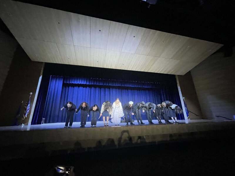 Students performing "Admidst the Ferry Halt"