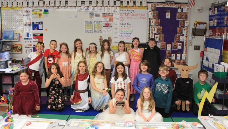 Students dress up like their favorite greek gods and goddesses