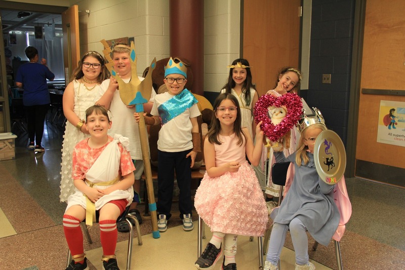 Students dress up like their favorite greek gods and goddesses