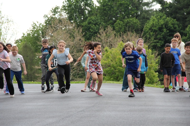 Students racing