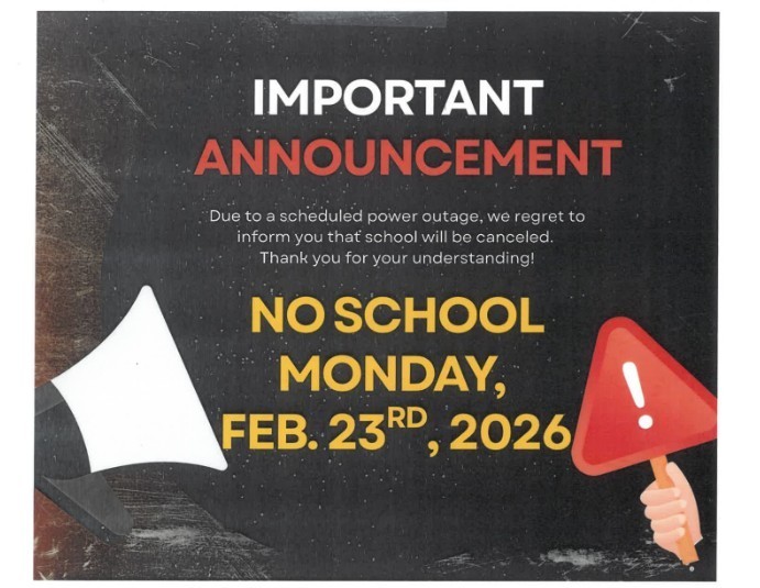 School Closure - Monday, Feb 23, 2026