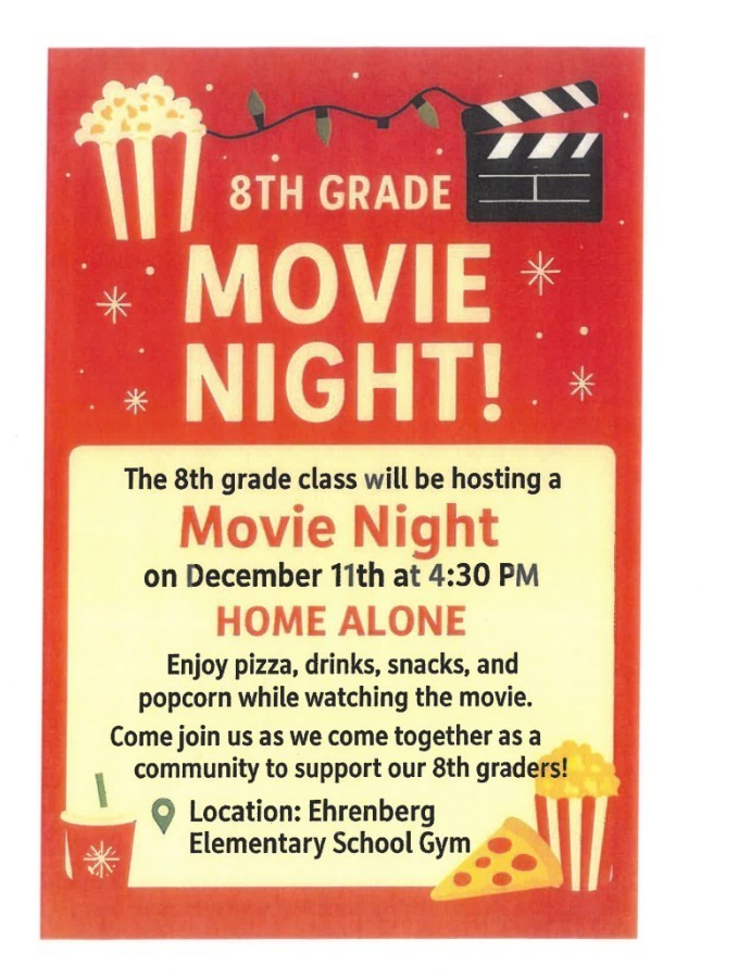 8th Grade Movie Night - December 11, 2025