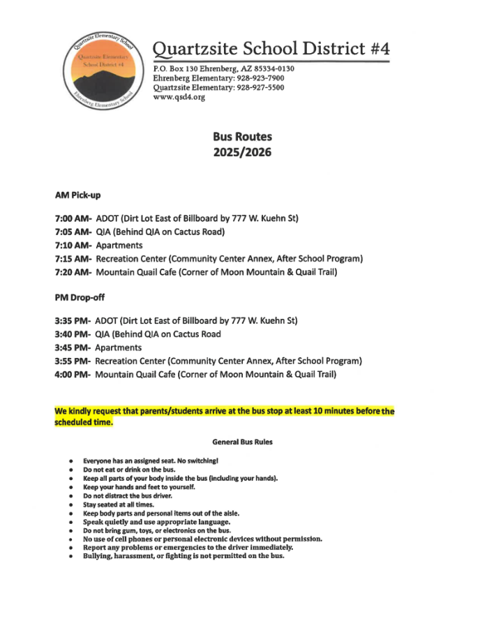Revised Bus Routes SY 25-26