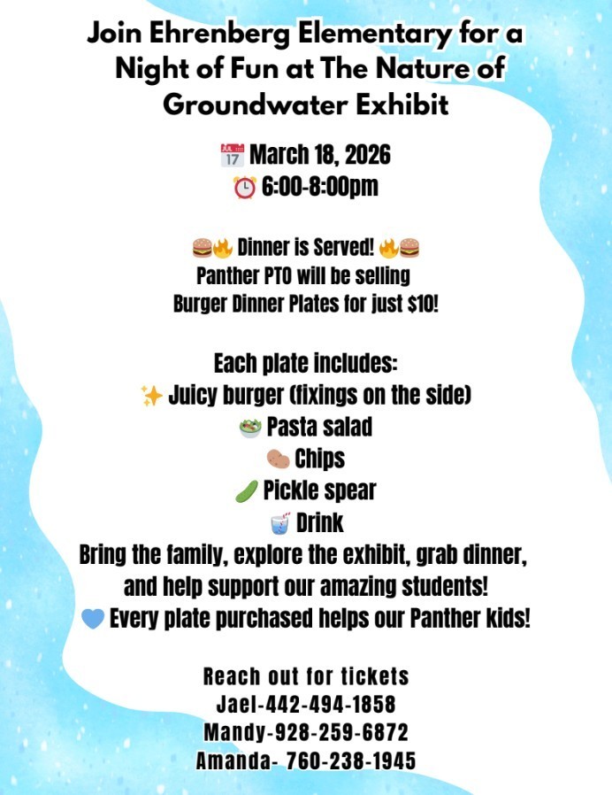 PTO Hamburger Dinner 3.18.26