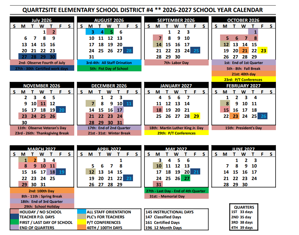 26-27 Calendar