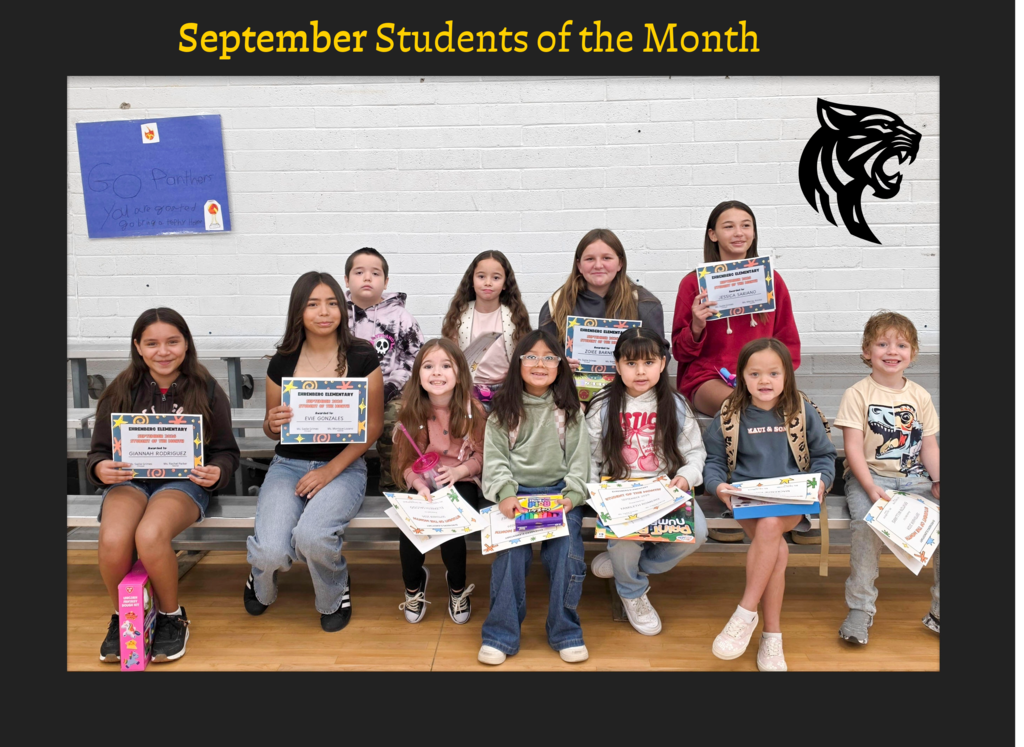 September Students of the Months