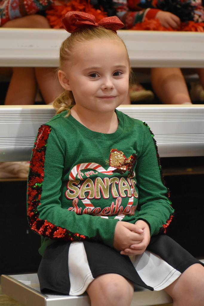 Cutie girl ready for Santa Slam