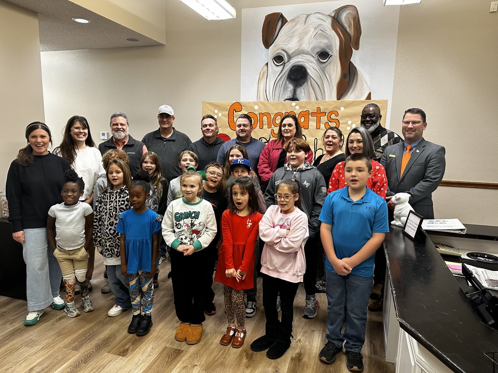 JKH's Academic UIL medalists pictured with the school board and superintendent