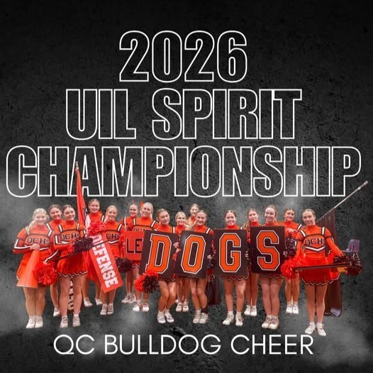 group picture of the QCHS Competition Cheer Team