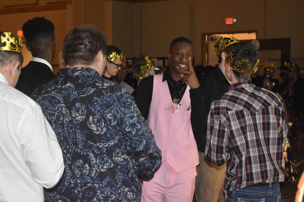 Boys posing during Night to Shine